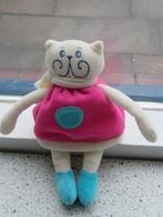 Poes of poesje met roze jurk en blauwe voetjes, Ophalen of Verzenden, Zo goed als nieuw, Poes