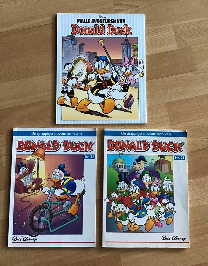 De grappigste avonturen van Donald Duck nr 21 + 38 + malle a, Boeken, Stripboeken, Zo goed als nieuw, Meerdere stripboeken, Ophalen of Verzenden