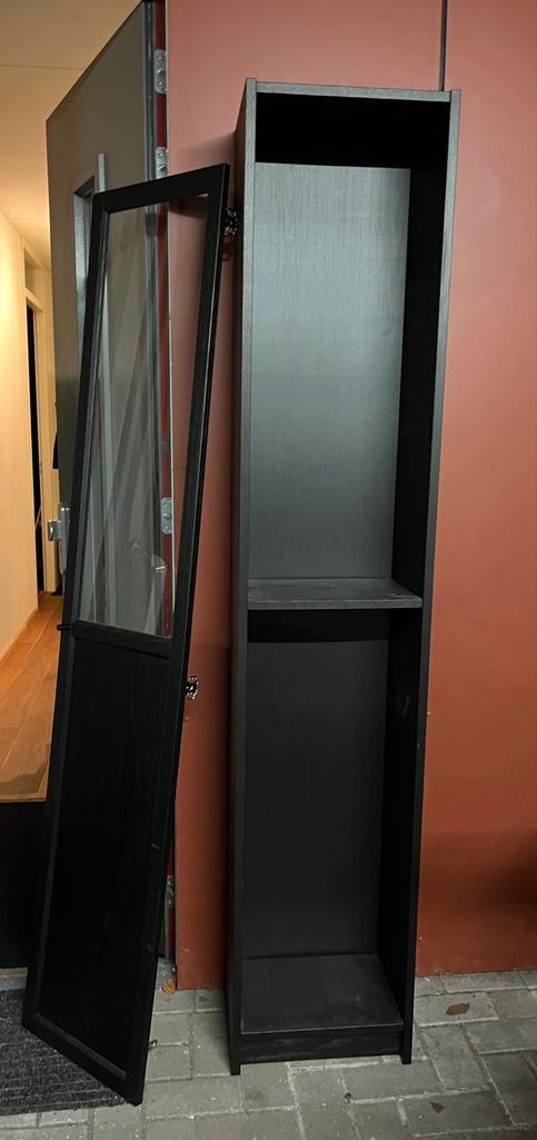 IKEA Billy Oxberg Vitrinekast, Huis en Inrichting, Kasten | Vitrinekasten, Gebruikt, 200 cm of meer, Minder dan 50 cm, 25 tot 50 cm