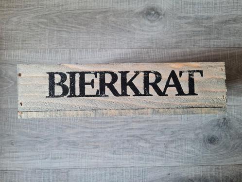 Houten BIERKRAT met dividers (L: 32 cm / B: 24 cm / H: 8 cm), Verzamelen, Biermerken, Zo goed als nieuw, Overige typen, Overige merken