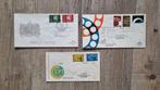Eerste dag uitgave (FDC) Nederland 1962 - 3 stuks, Ophalen of Verzenden, Onbeschreven, Nederland