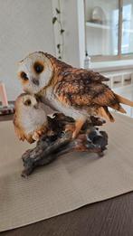 Uilenbeeld met jong - Prachtig Decoratie, Ophalen of Verzenden
