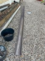 GRATIS bruine kunststof dakgoot ~4 meter, verkleurd, Ophalen, Gebruikt, Pvc, Dakgoot