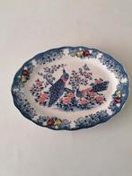 48x37 cm grote schaal met pauw decor, Gebruikt, Ophalen of Verzenden, Schaal of Schalen, Overige stijlen