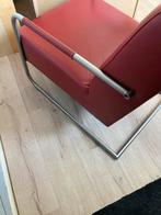 Mooie echt lederen stoel, Huis en Inrichting, Fauteuils, Ophalen, Minder dan 75 cm, Leer, Zo goed als nieuw