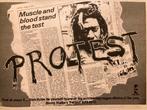 Paginagrote A4 advertentie BUNNY WAILER Protest release, Ophalen of Verzenden