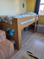 NU OF NOOIT! Steigerhouten kinderbed (210x102 cm), Ophalen, Gebruikt, Halfhoogslaper