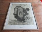 Vincent van Gogh Arenlezende boerin 1885 Woman Gleaning 1885, Antiek en Kunst, Ophalen of Verzenden