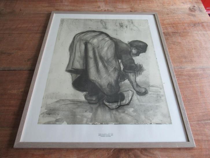 Vincent van Gogh Arenlezende boerin 1885 Woman Gleaning 1885, Antiek en Kunst, Kunst | Tekeningen en Foto's, Ophalen of Verzenden