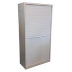 Kinnarps Rolluik Kast Wit H199xB100xD45, Huis en Inrichting, Kasten | Roldeurkasten en Archiefkasten, Gebruikt, Met slot, Metaal