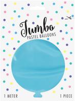 Jumbo Ballon - Licht Blauw - 1mtr, Ophalen of Verzenden, Nieuw, Versiering, Verjaardag