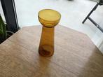 Hyacint glas . Amberkleurig  Retro . Vintage, Ophalen of Verzenden