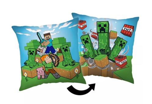 Minecraft Kussen / Sierkussen - Dubbelzijdig, Kinderen en Baby's, Kinderkamer | Inrichting en Decoratie, Nieuw, Kleed of Kussen