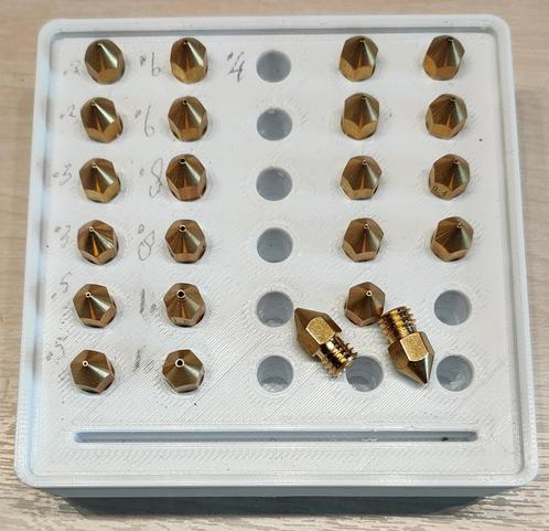 Setje nieuwe nozzles - diverse maten, Computers en Software, 3D Printers, Nieuw, Ophalen