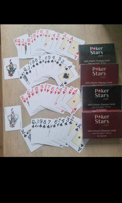 pokerkaarten  (pokerstars), Hobby en Vrije tijd, Gezelschapsspellen | Kaartspellen, Nieuw, Ophalen