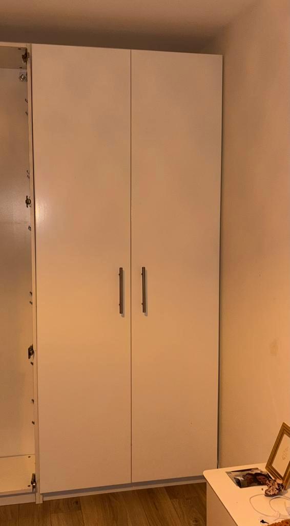 Witte Pax kast H 2.36 x B 1.00 x D 35, Huis en Inrichting, Kasten | Kledingkasten, Gebruikt, 200 cm of meer, 100 tot 150 cm, 25 tot 50 cm