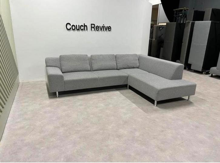 GRATIS LEVERING Z.G.A.N grijze hoekbank 290x215 Gereinigd, Huis en Inrichting, Banken | Bankstellen, Zo goed als nieuw, Vierpersoons of meer