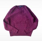 Roze Polo Ralph Lauren cable knit trui - Maat L, Kleding | Heren, Truien en Vesten, Maat 52/54 (L), Ralph Lauren, Ophalen of Verzenden