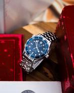 Omega 2561.80 Seamaster 300M  - Erg compleet, Blauw, IOS, Ophalen of Verzenden, Zo goed als nieuw