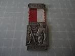 Verzilverde bronzen eremedaille, schuttersvereniging  1950, Postzegels en Munten, Penningen en Medailles, Verzenden, Brons, Buitenland