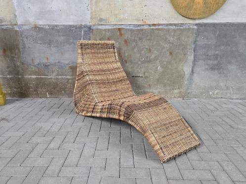 Karlskrona Ligstoel Design by Malmvall Ikea Relax Stoel A, Huis en Inrichting, Stoelen, Gebruikt, Eén, Riet of Rotan, Bruin, Ophalen of Verzenden