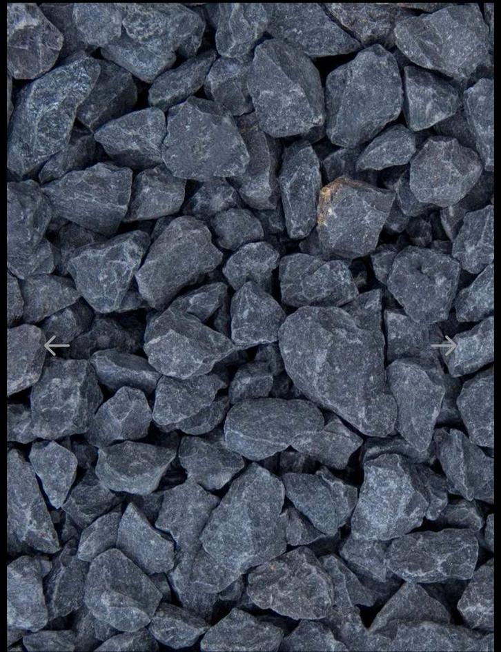 Basalt Split Antraciet/Zwart, Tuin en Terras, Grind, Keien en Split, Zo goed als nieuw, Split, Antraciet, Basalt, Ophalen