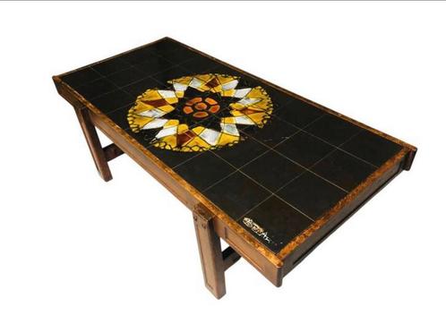 Vintage Juliette Belarti Salontafel met Tegels, Antiek en Kunst, Antiek | Meubels | Tafels, Ophalen
