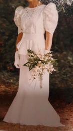 Bruidsjurk / trouwjurk wit tweedehands maat 36/38, Ophalen of Verzenden