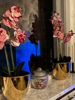 2 stuks gouden bloempotten, Ophalen of Verzenden, Nieuw