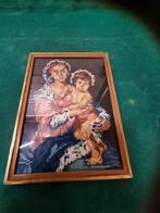 geborduurd schilderij maria en jezus, Ophalen of Verzenden