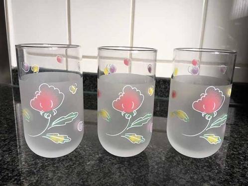 Vintage Waterglas Sapglas Frisdrankglas - set van 3, Verzamelen, Glas en Borrelglaasjes, Zo goed als nieuw, Overige typen, Ophalen of Verzenden