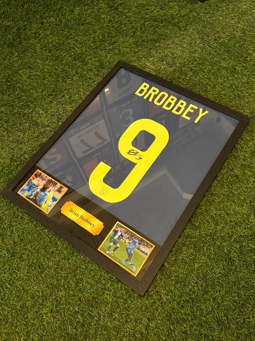 Brian Brobbey - Gesigneerd Ajax uitshirt 24/25, Verzamelen, Sportartikelen en Voetbal, Zo goed als nieuw, Shirt, Ajax, Ophalen of Verzenden