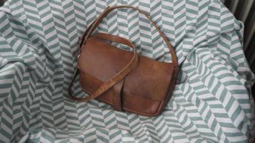 Keecie, leren tas, model Picking Flowers, bruin used look beschikbaar voor biedingen