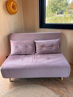 Roze Velvet Slaapbank - Zo Goed Als Nieuw, Huis en Inrichting, Slaapkamer | Slaapbanken, Ophalen, Overige kleuren, 190 cm of minder