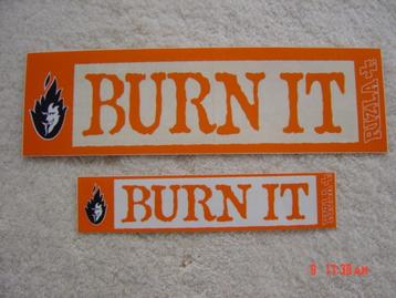 Venhill Bieffe helmstickers embleem Burn it Rizla beschikbaar voor biedingen