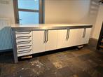 Keukenblok ikea hoogglans wit 288,5 x 62 cm werkblad, Ophalen, Zo goed als nieuw, Wit, Enkelwandige keuken