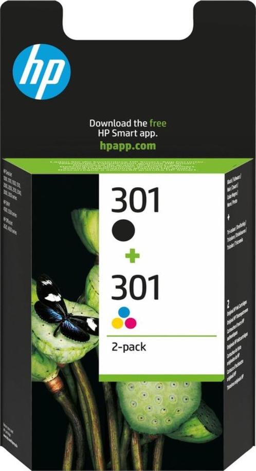 HP 301 - Inktcartridge - Origineel - Zwart en Kleur - 2-Pack, Computers en Software, Printerbenodigdheden, Nieuw, Cartridge, Verzenden