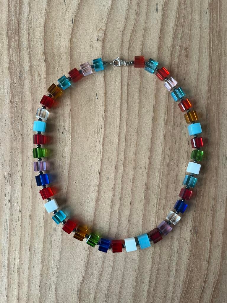 Ketting anna+nina nieuw, Ophalen of Verzenden, Zo goed als nieuw, Paars, Overige materialen