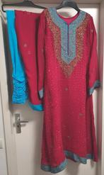 Indiase/Afghaanse Jurk met Broek & Dupetta - Maat M roze, Kleding | Dames, Jurken, Maat 38/40 (M), Maat M, Ophalen of Verzenden