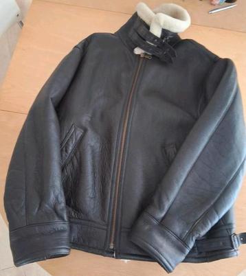 Sheep skin Bomber jack amper gedragen 3xl  xxxl winterjas beschikbaar voor biedingen