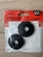 CV Buisrozet Zwart 15mm - 2 Stuks, Overige materialen, Minder dan 20 mm, Overige typen, Nieuw