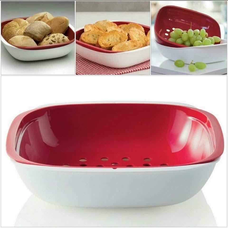 Tupperware Allegra Vergiet/schaal, Ophalen of Verzenden, Nieuw, Rood, Schaal