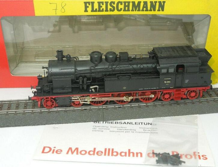 Fleischmann stoomlokomotief BR 78 254 DRG stoomlok, Hobby en Vrije tijd, Modeltreinen | H0, Nieuw, Locomotief, Gelijkstroom, Fleischmann