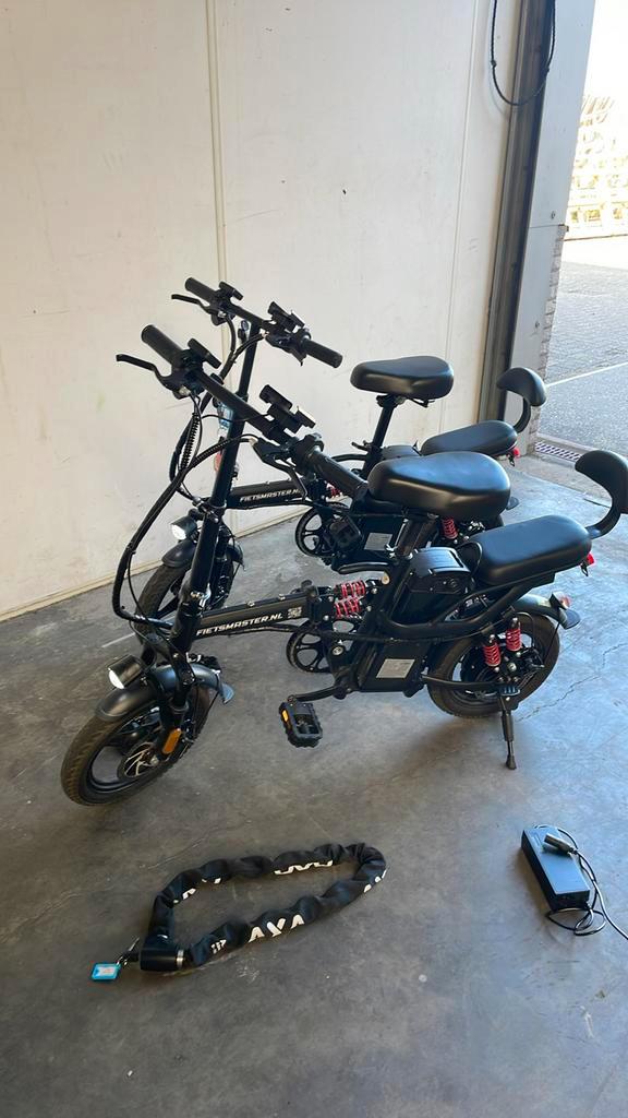 Te koop 2x elektrisch vouwfietsen (merk fietsmaster), Fietsen en Brommers, Minibikes, Midibikes en Pitbikes, Zo goed als nieuw