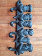 Gietijzer kastok met hondjes erop., Wandkapstok, Ophalen of Verzenden, Zo goed als nieuw, Minder dan 100 cm