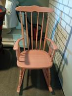 Vintage Schommelstoel - Roze Hout, Huis en Inrichting, Ophalen, Gebruikt, Overige kleuren, Vintage