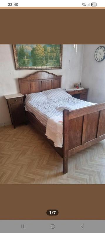 Antiek bed 120x190 beschikbaar voor biedingen