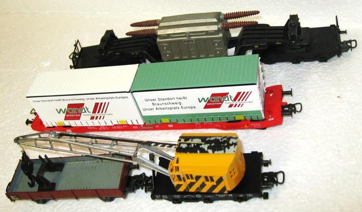 Marklin 4 wagons Gebruikt, Hobby en Vrije tijd, Modeltreinen | H0, Gebruikt, Wagon, Wisselstroom, Märklin, Ophalen of Verzenden