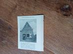 Knipsel tentoonstelling Tiel huisje Johan de Witt verzekerin, Ophalen of Verzenden, Voor 1920, Knipsel(s)