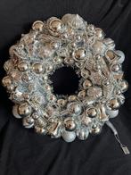 Grote Kerst Krans, Riviera Maison, zilver., Ophalen of Verzenden, Nieuw